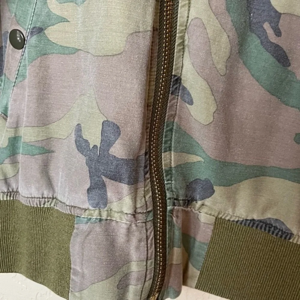 NLST S/S14 Camouflage Print Bomber Jacket Size Medium‎ Y2K